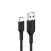 Belkin BoostCharge Pro Braided USB-A to USB-C 2.0 Cable (1M) - Black (CAB022fq1MBK), iPhone ,iPad,Samsung Galaxy, USB - IF Certified, 2 Years Warranty