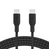 Belkin BoostCharge USB-C to USB-C Cable (3M) (Pack of 1) - Black (CAB014bt3MBK), 100W, 480Mbps, 30K+ bend, Samsung Galaxy, iPad, 2 Years Warranty