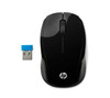 HP 200 Wireless Mouse Radio Frequency USB Optical 3 Button 1000 dpi 2xAAA Up to 12M Battery life Scroll Wheel Symmetrica Available USB port Black Mice