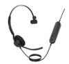 Jabra Engage 40 (Inline Link) MS Teams Mono USB-C/A Corded Headsets, Lightweight & sturdy, Double the mic, Busylight, Hearing Protection Audio Quality