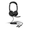 Jabra Evolve2 50, USB C/A UC Stereo Headset, Bluetooth®, 4 microphones, Active Noise Cancellation, Busylight, Call management, Air Comfort technology