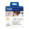 Brother DK11219 White Round Label 12mm diameter - 1200 per roll