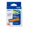 Brother 12mm Label Tape - White on Satin Gold (Deco)