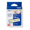 Brother Blue on Yellow Fabric Tape 12mm x 3 meters (Not Laminated)