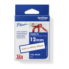 Brother 12mm Gold on White Labelling Tape - 4 meters