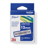 Brother 12mm Black on Silver Lace Pattern Labelling Tape - 4 meters