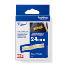 Brother 24mm Gold on Glitter White Tape - 4 meters