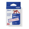 Brother 24mm Gold on Pink Ribbon Tape - 4 meters