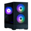 Zalman P30 AIR BLACK, Mini-Tower, Tempered Glass, Drive Bays: 2x Combo (3.5" or 2.5"), 3x 2.5", Expansion Slot: 5, Motherboard Support: mATX / Mini-ITX, Pre-Installed Fan: 3x 140mm ARGB, 1 Year Warranty