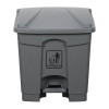 Cleanlink Rubsh Bin With Pedal 30L Gry