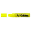 Liquid Chalk Marker Texta Dry Wipe 15mm Jumbo Chisel Card of 1 Yellow