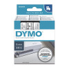 Dymo D1 LABEL 9mm x 7m - BLACK ON CLEAR