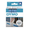 Dymo D1 LABEL 12mm x 7m - BLACK ON BLUE