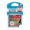 Dymo D1 Durable Lable White on Red 12mm x 3m