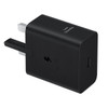 Samsung 25W GaN USB-C Fast Wall Charger - Black(EP-T2510NBEGAU), 1x USB-C, Supports up to 25W, Compact & Travel-Ready, 1 Year Warranty