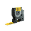 Dymo Rhino Heat Shrink Label 19mm Black on Yellow