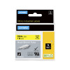 Dymo SD18056 Label Black Text on Yellow Industrial Heat-Shrink Tube 12mm wide x 2.5 metres long