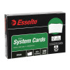 Esselte System Cards 152 x 102 (6X4) Pack of 100 White
