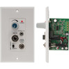 STEREO AUDIO AMP - WALL PLATE FOR IN CEILING PASSIVE SPEAKER D-CLASS AMP 15W RMS  0.06 THD