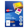 Avery HiVis Shipping Label 8UP Orange Pack of 25