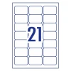 Avery Label L7212 Weterproof 21UP Box of 5