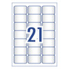 Avery Laser L7560 Crystal Clear 21UP Pack of 10 Box of 5