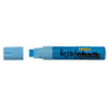 Liquid Chalk Marker Texta Dry Wipe 15mm Jumbo Chisel Card of 1 Blue