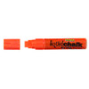 Liquid Chalk Marker Texta Dry Wipe 15mm Jumbo Chisel Card of 1 Orange