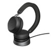 Jabra   Evolve2 75 - USB-C Link380c MS Stereo Stand Black, Advanced Noise Cancellation, 2ys Warrenty