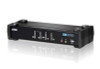 Aten Desktop KVMP Switch 4 Port Single Display DVI w/ audio, 4x Custom KVM Cables Included, 2x USB Port, Selection Via Front Panel