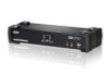 Aten Desktop KVMP Switch 2 Port Single Display DVI w/ 7.1 audio, 2x Custom KVM Cables Included, 2x USB Port, Selection Via Front Panel