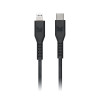 Monster 1.2M Lightning to USB-C Thermo Plastic Elastometer Cable Black