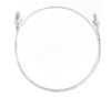 8ware CAT6 Ultra Thin Slim Cable 1m / 100cm - White Color Premium RJ45 Ethernet Network LAN UTP Patch Cord 26AWG for Data