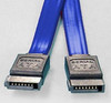 8ware SATA 3.0 Data Cable 0.5m / 50cm Male to Male Straight 180 to 180 Degree 26AWG Blue