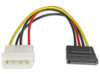 Astrotek SATA Power Cable 15cm 4 pins Male to 15 pins Female 18AWG RoHS LS