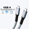 Pisen BoostUp Thunderbolt 4 USB-C to USB-C Cable (1.8M) Black - USB4 - 40Gbps,240W,8K/60Hz,4K Video Edit, Best for Laptop, iPhone, iPad,Samsung Galaxy