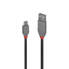 Lindy 3m USB2 A-Micro-B Aluminium