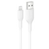 Belkin BoostCharge Lightning to USB-A Cable (2M) - White (CAA019FQ2MWH), 2.4A/15W, 480MBPS, 300K+ Bends, Apple iPhone, MFI-Certified, 2 Years Warranty