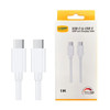 USP USB-C to USB-C 60W Mini Cable (1M) White - 3A , High Performance, Durable, 8K Bend, Samsung Galaxy,Apple iPhone,iPad,MacBook,Google,OPPO