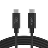 Belkin Connect USB4 USB-C to USB-C Cable (1.2M) - Black (INZ004TT1.2MBK), 5A/240W, 20Gbps, 4K@60Hz, Thunderbolt 4, USB-IF Certified, 2 Years Warranty