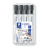 Staedtler WhiteBoard Marker 351 Bulletl Black Wallet 4