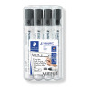 Staedtler WhiteBoard Marker 351 Bulletl Black Wallet 4