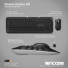 Incase Designed by Microsoft Desktop 850 Wireless Keyboard And Mouse Black [PY9-00018]