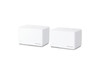 Mercusys Halo H80X(2-pack) AX3000 Whole Home Mesh Wi-Fi 6 System, 3000 Mbps Dual Band Wi-Fi, Up to 460 Square Meters, 574/2402 Mbps, MU-MIMO (WIFI6)