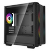 DeepCool CC360 ARGB Micro-ATX Case 3x120mm Pre-Installed ARGB Fans ,Tempered Glass Panel, Front USB3.0×1、USB2.0×1、Audio×1