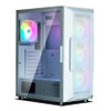 Zalman I3 NEO WHITE, Mid-Tower, Drive Bays: 2x3.5"/2.5", 3x2.5", Expansion Slot: 7, Motherboard Support: ATX/mATX/Mini-ITX, Pre-Installed Fan: 4x120mm, RGB, White, 1 Year Warranty