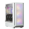 Zalman I6 WHITE, Mid-Tower, Tempered Glass, Drive Bays: 2x3.5"(Cage), 3x2.5", Expansion Slot: 7, Motherboard Support: E-ATX/ATX/mATX/Mini-ITX, Pre-Installed Fan: 4x140mm, RGB, White, 1 Year Warranty