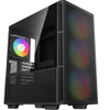 DeepCool CH560 HighAirflow Mid-Tower Case, Mini-ITX/ Micro-ATX/ ATX/ E-ATX, Magnetic Hybrid Mesh, Tempered Glass, 3 Pre-Installed 140mm ARGB Fans