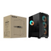 Gigabyte C301V2 RGB Tempered Glass E-ATX Black Mid Tower Gaming Chassis  2x3.5' 2x2.5' 2xUSB3.0 Detachable Dust Filter Liquid Cooling PSU Standard ATX
