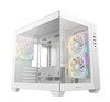 DeepCool CG330 3F WH M-ATX, Support BTF back-plug motherboard, USB3.0 x1,USB2.0 x2,Audio x1,Pre-installed with 3 PWM ARGB fans